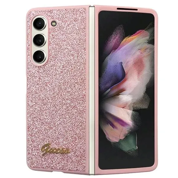 guess-etui-hardcase-do-samsung-z-fold5-f946-glitter-script-z-script