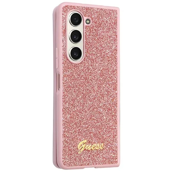 guess-etui-hardcase-do-samsung-z-fold5-f946-glitter-script-z-script