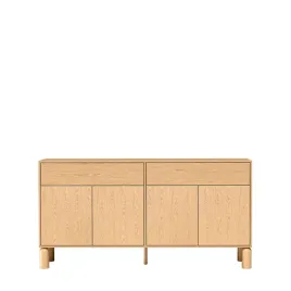 komoda-180-cm-z-szufladami-i-szafkami-dab-bookmatch-nogi-drewniane-sn-1