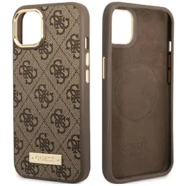 guess-etui-case-obudowa-pokrowiec-futeral-z-magsafe-do-iphone-14-brazowy