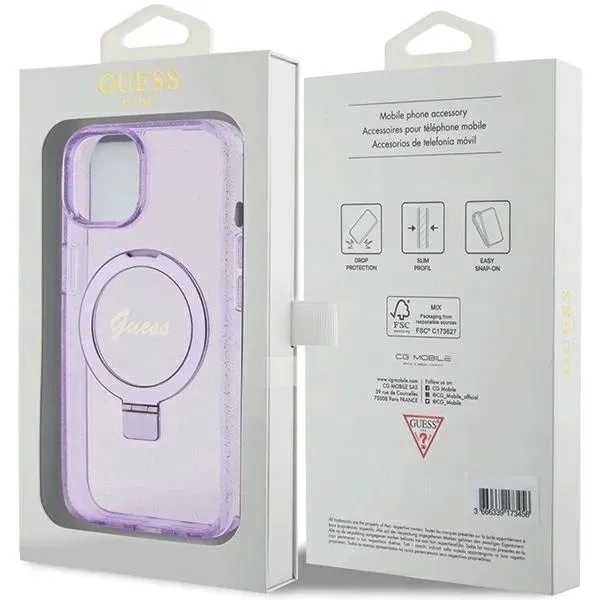 etui-guess-ring-stand-script-glitter-magsafe-na-iphone-15-plus-14-plus-funkcje-ladowanie-indukcyjne-pochlanianie-wstrzasow