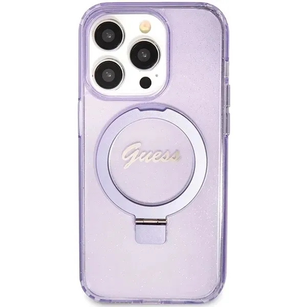 etui-guess-ring-stand-script-glitter-do-magsafe-do-iphone-15-pro-fioletowe-dedykowany-model-iphone-15-pro