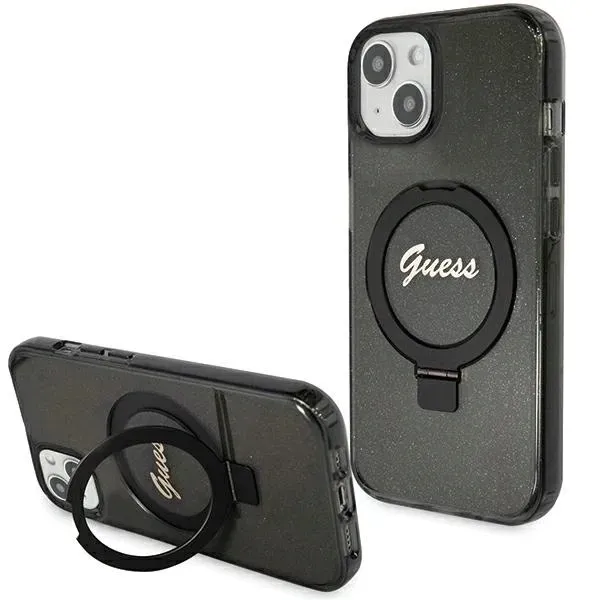 etui-guess-ring-stand-script-glitter-magsafe-na-iphone-15-plus-14-plus-