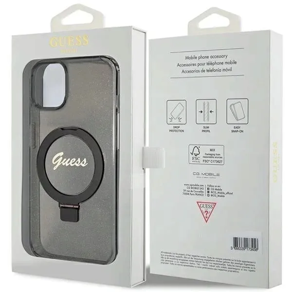 etui-guess-ring-stand-script-glitter-magsafe-na-iphone-15-plus-14-plus-funkcje-ladowanie-indukcyjne-pochlanianie-wstrzasow