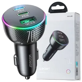 joyroom-ladowarka-samochodowa-70w-z-3-portami-usb-i-usb-c-czarna