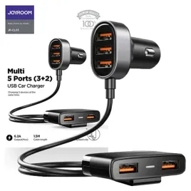 joyroom-szybka-ladowarka-samochodowa-5x-usb-62a-z-przedluzaczem-czarna