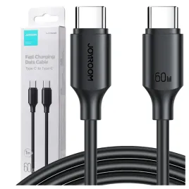 joyroom-kabel-usb-c-do-usb-c-1m-60w-480mb-s-przewod-czarny-wytrzymaly