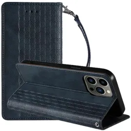 magnet-strap-case-etui-obudowa-pokrowiec-futeral-do-iphone-13-pro-niebieski