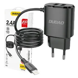 dudao-ladowarka-sieciowa-2xusb-z-kablem-do-lightning-12w-czarny-do-iphone