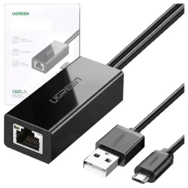 ugreen-karta-sieciowa-zewnetrzna-micro-usb-100mbps-do-chromecast-1m-czarny