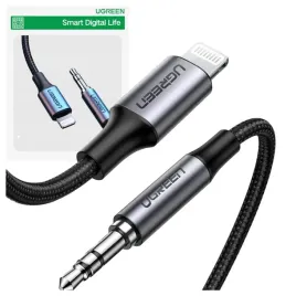 ugreen-kabel-audio-aux-mfi-do-lightning-35-mm-mini-jack-1m-szary-do-iphone