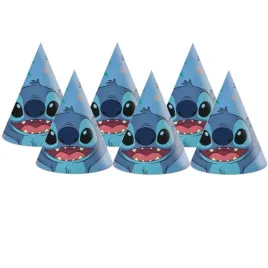 czapeczki-papierowe-stitch-niebieskie-procos-6-szt