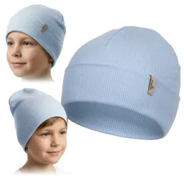 czapka-wiosenna-bawelna-prazkowana-beanie-wywijana-dwuwarstwowa-50-52