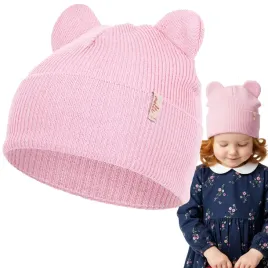 czapka-wiosenna-dla-dziewczynki-z-welny-merino-z-uszkami-oddychajaca-46-48