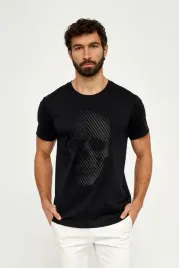 czarna-koszulka-meska-t-shirt-nadruk-czaszka-s