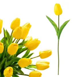 sztuczny-tulipan-zolty-kremowy-sztuczne-kwiaty-stroik-wazon-33cm-1szt
