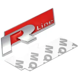 emblemat-logo-r-line-blotnik-tyl-volkswagen-vw-golf-scirocco-czerwony-chrom