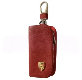 skorzane-etui-na-klucze-porsche-logo-kluczyk-samochodowy-elegancki-czerwony