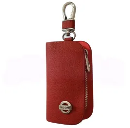 skorzane-etui-na-klucze-nissan-logo-kluczyk-samochodowy-elegancki-czerwony