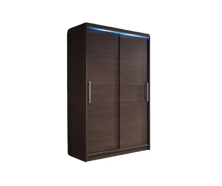 Szafa przesuwna 120cm WENGE NIKO1 półki + drążek