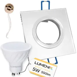 zestaw-oprawa-kwadrat-szklana-lustrzana-zarowka-gu10-led-5w-ciepla