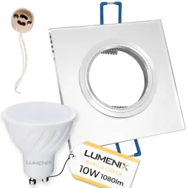 zestaw-oprawa-kwadrat-szklana-lustrzana-zarowka-gu10-led-10w-ciepla