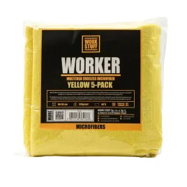 work-stuff-worker-yellow-5-pack-40x40cm-mikrofibra-czyszczenie-pielegnacja