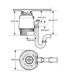 rozdrabniacz-odpadkow-insinkerator-evolution-plus-750-sr-stan-nowy