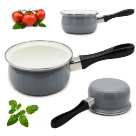 rondel-13l-stal-emaliowana-szary-z-raczka-uniwersalny-do-gotowania-16cm
