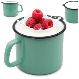 kubek-emaliowany-12l-tradycyjny-z-dziobkiem-seledynowy-uniwersalny-14cm