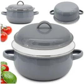 rondelek-z-uchwytami-i-pokrywka-600ml-szary-maly-garnuszek-emaliowany-12cm