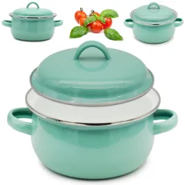 rondelek-z-uchwytami-i-pokrywka-13l-seledynowy-garnuszek-emaliowany-16cm