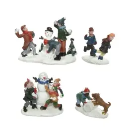 figurka-swiateczna-dzieci-bawiace-sie-na-sniegu