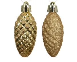 bombka-szyszka-zlota-mix-14cm-12szt