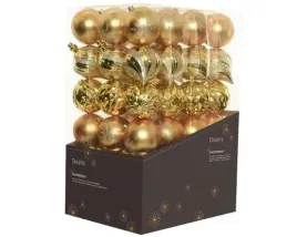 bombki-zlote-mat-polysk-brokat-mix-15cm-6szt