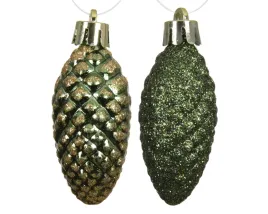 bombka-szyszka-zielona-mix-14cm-12szt