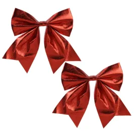 kokardy-kokardki-ozdobne-czerwone-na-choinke-prezent-diy-17cm-2szt