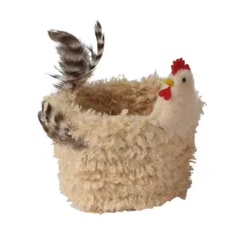 koszyczek-wielkanocny-puchaty-kura-z-piorami-wielkanoc-bezowy-13cm