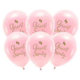 balony-lateksowe-rozowe-chrzest-swiety-6-szt