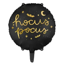 balon-foliowy-okragly-czarny-zloty-hocus-pocus-na-halloween-45cm