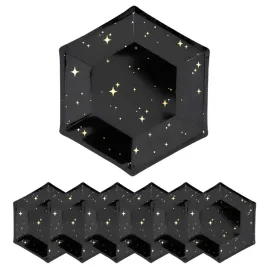 talerze-talerzyki-papierowe-czarne-diament-w-zlote-gwiazdki-6szt-20cm