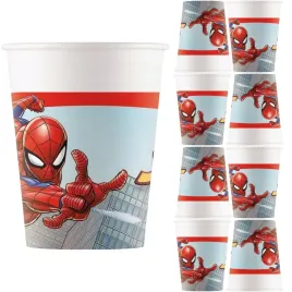 kubki-kubeczki-papierowe-spider-man-marvel-urodziny-200ml-8szt
