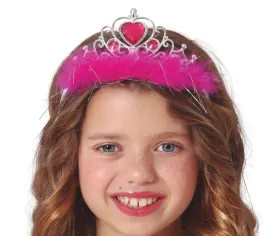 diadem-srebrny-z-rozowymi-kamieniami-i-futerkiem