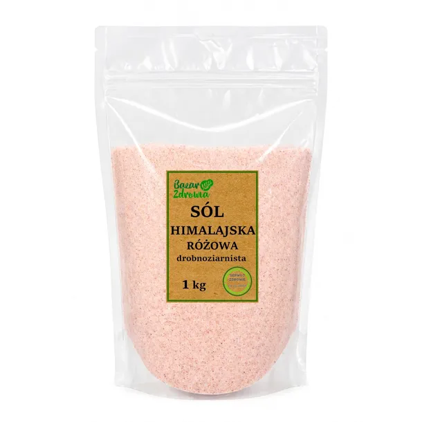 Sól Himalajska 1kg Drobna Różowa Naturalna
