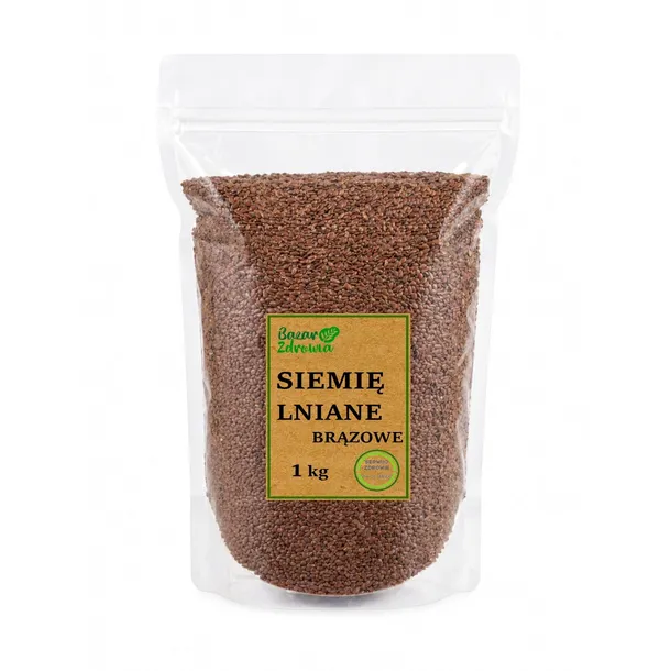 SIEMIĘ LNIANE BRĄZOWE 1kg NATURALNE