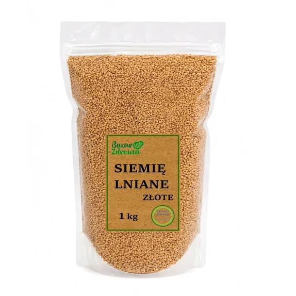 Siemię lniane złote 1kg len złoty ziarna nasiona
