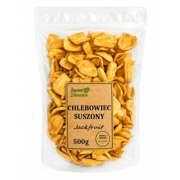 CHLEBOWIEC suszony naturalny owoc Jackfruit 500g BAZAR ZDROWIA