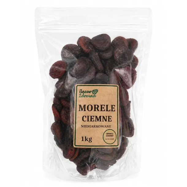 MORELE SUSZONE CIEMNE 1KG NIESIARKOWANE NATURALNE