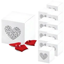 pudelka-na-prezent-bialy-ornament-serce-podziekowanie-wesele-komunia-10szt