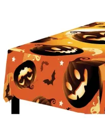 obrus-plastikowy-pomaranczowy-dynie-nietoperze-na-halloween-274cm